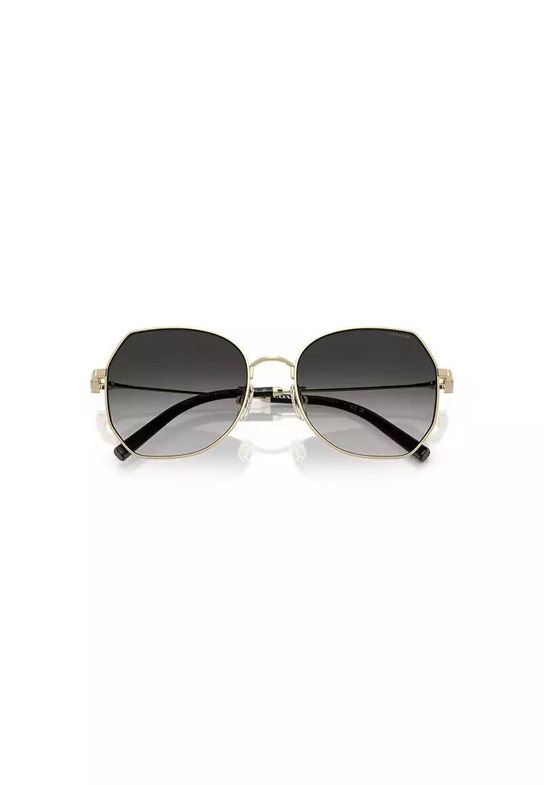 Women's Irregular Frame Gold Metal Sunglasses - HC7175