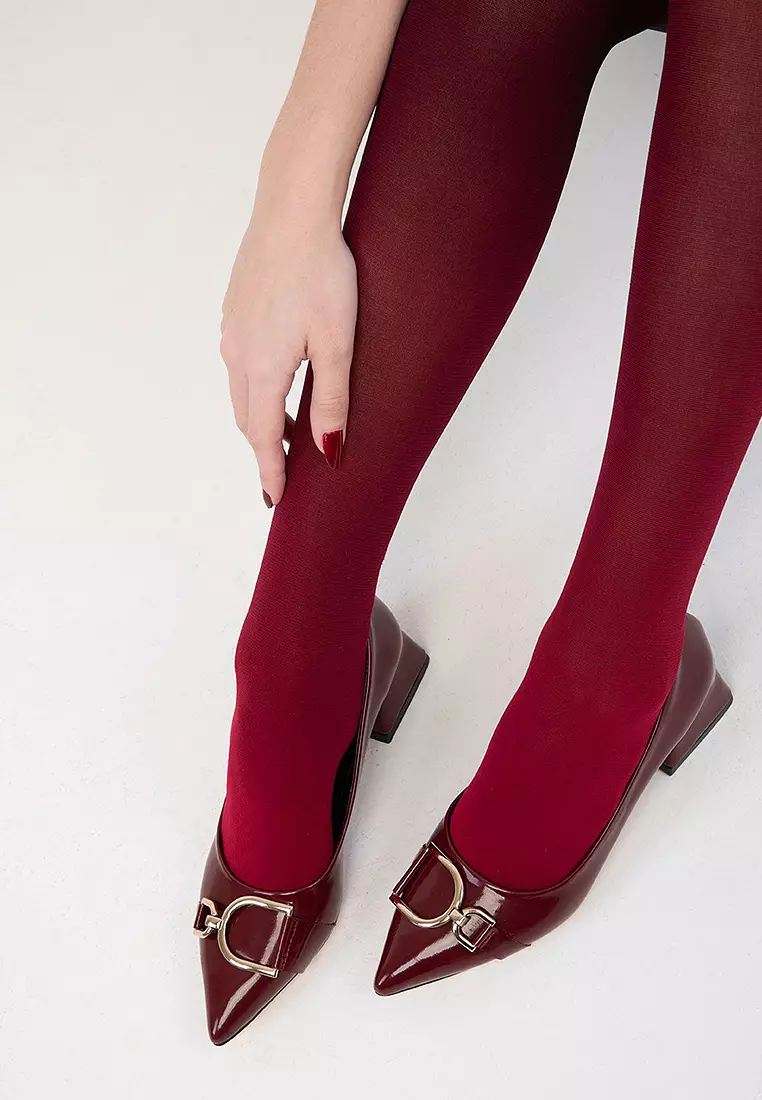 Discount on Soho  shoes - SKU: Asymmetric Buckle Low Chunk Heels