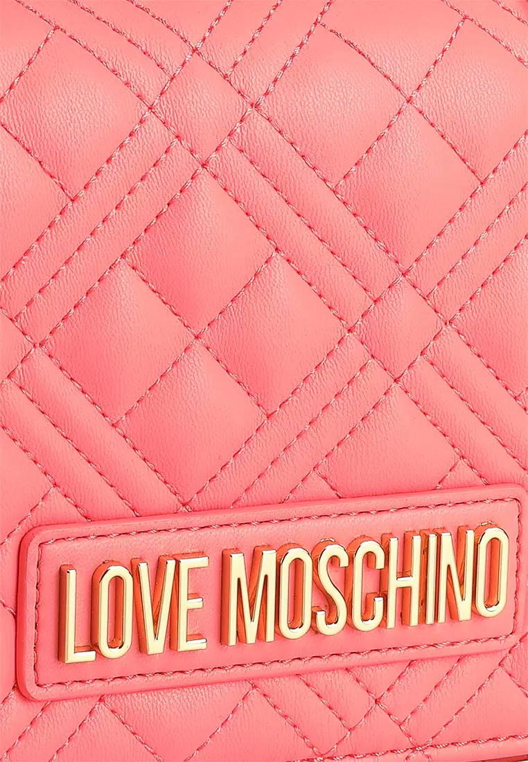 Logo Quilted Chain Sling Bag (nt)