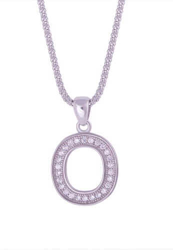 Buy Shantal Jewelry Cubic Zirconia Silver Alphabet Letter O Necklace 2021 Online Zalora Singapore