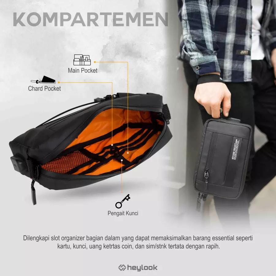 Jual Heylook HEYLOOK Official Clutch Bag Lexus Pouch Pria Wanita