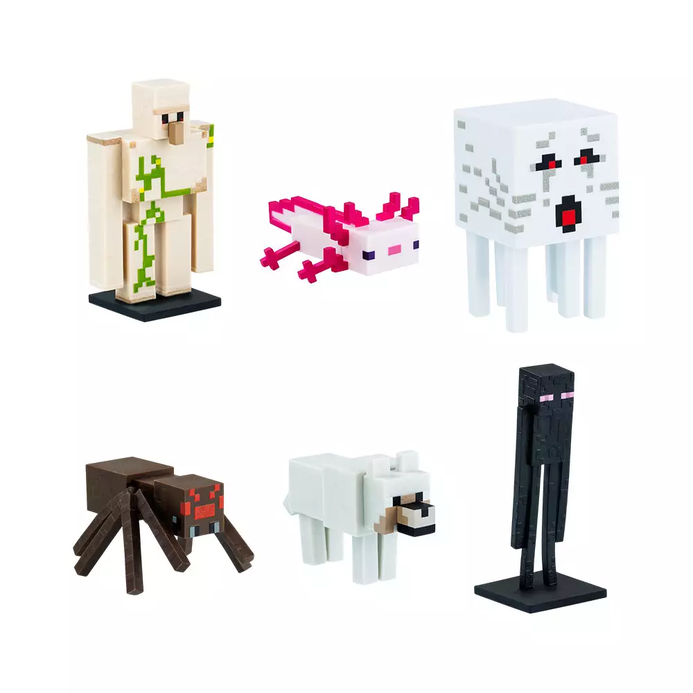 TOPPEEZ SET 6 PCS MINECRAFT MINIFIGURE 3D DELUXE BOX RANDOM