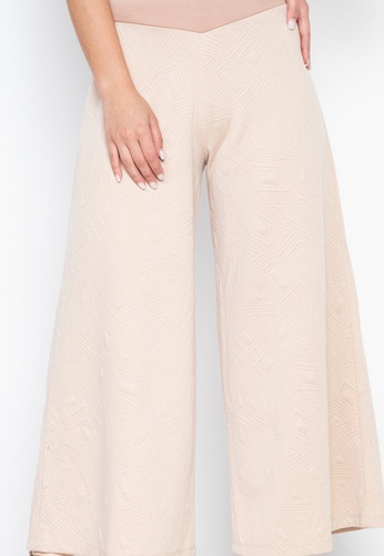Shop Gene M Gozum Quilted Basic Wide Pants Online On Zalora Philippines