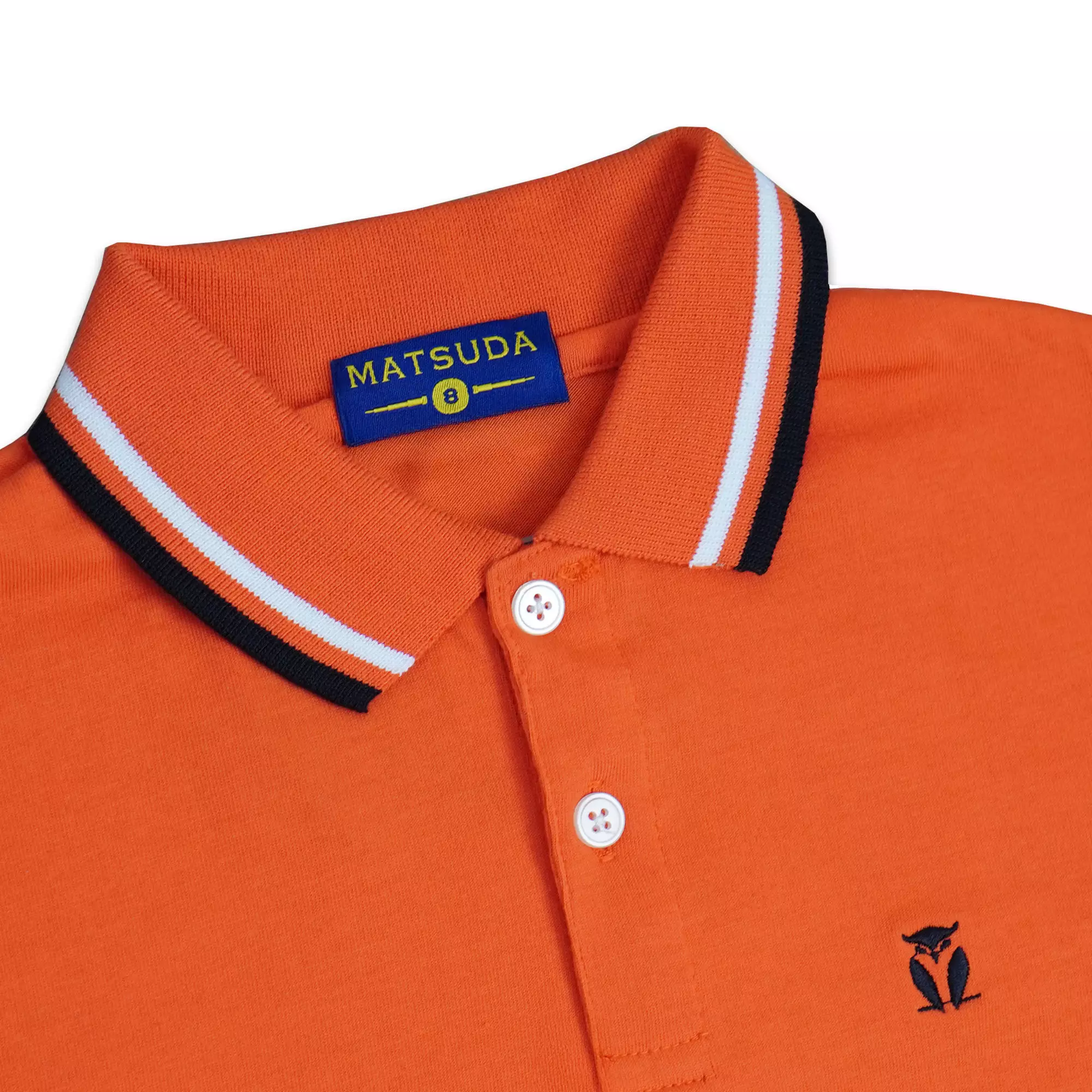 Matsuda baju kaos polo anak laki laki katun umur 2-12 Pierre Orange
