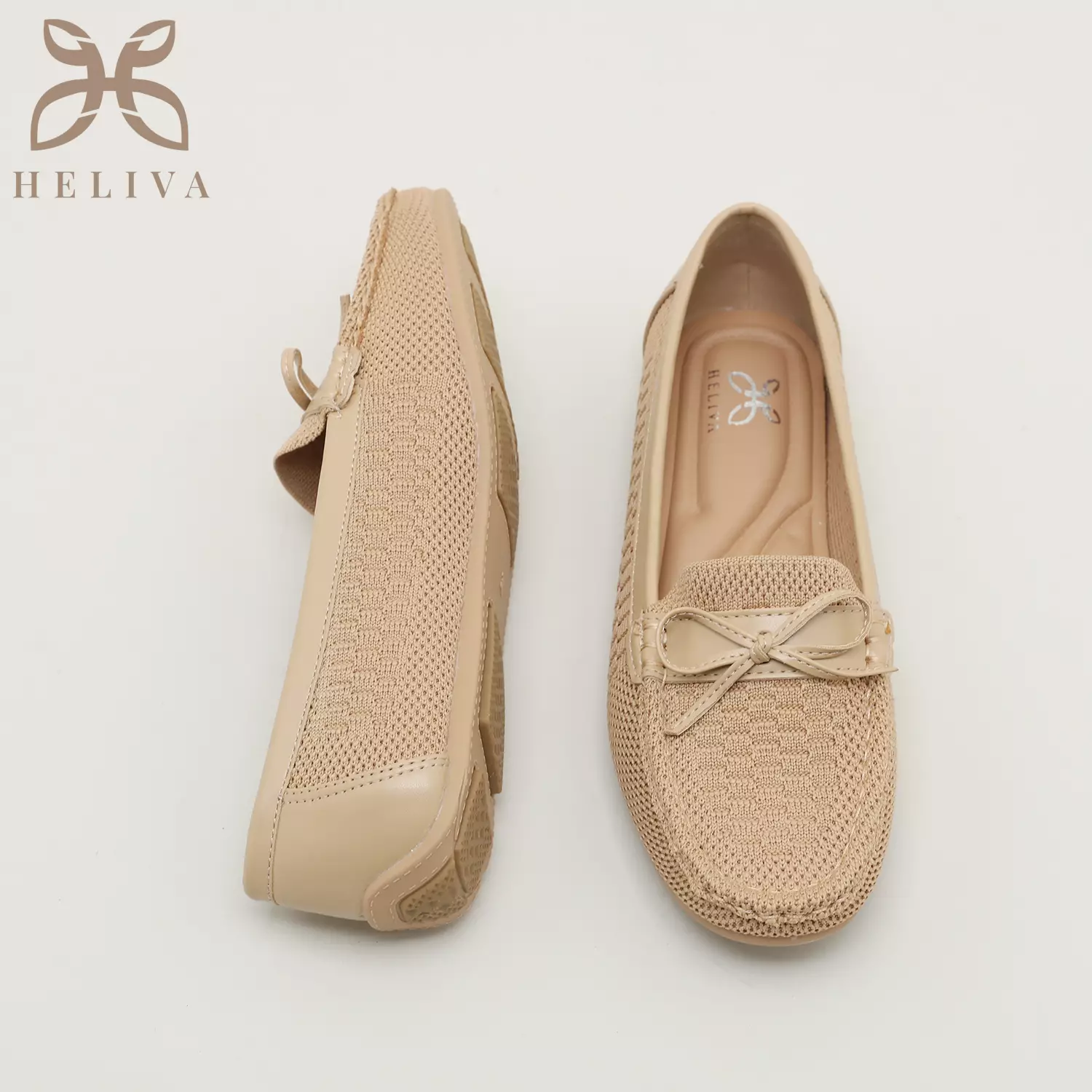 Heliva Valencia Loafers Bow Women Shoes Knitted