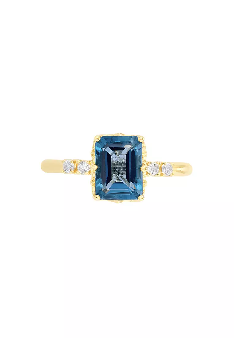 Buy yellow topaz ring online discount
