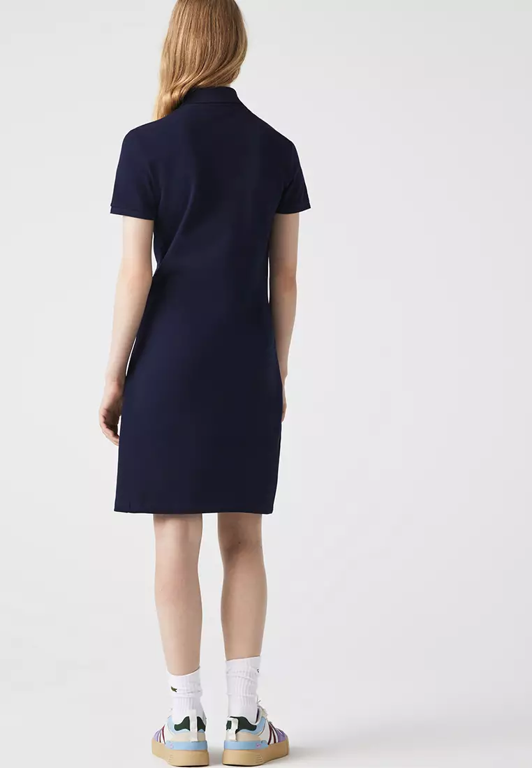 Women's stretch cotton mini piqué polo dress deals