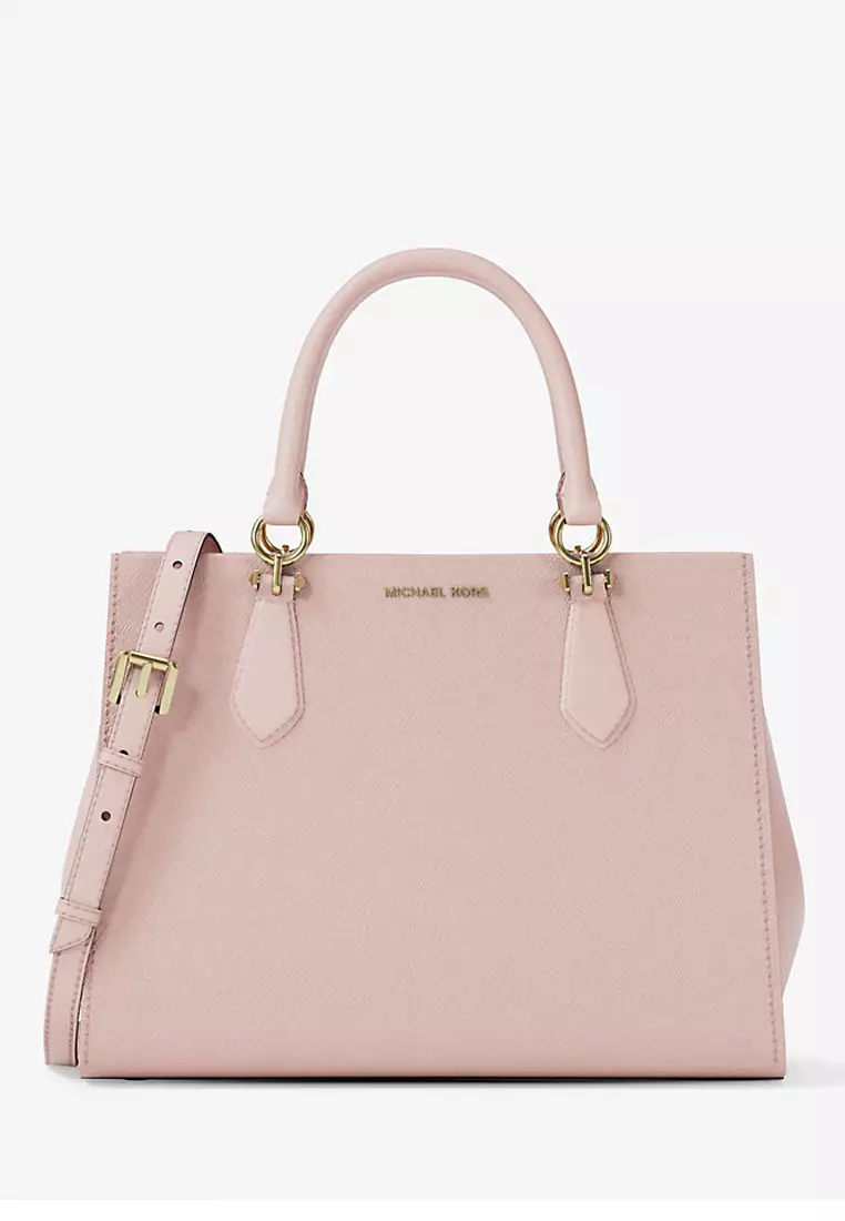 Marilyn Medium Saffiano Leather Satchel