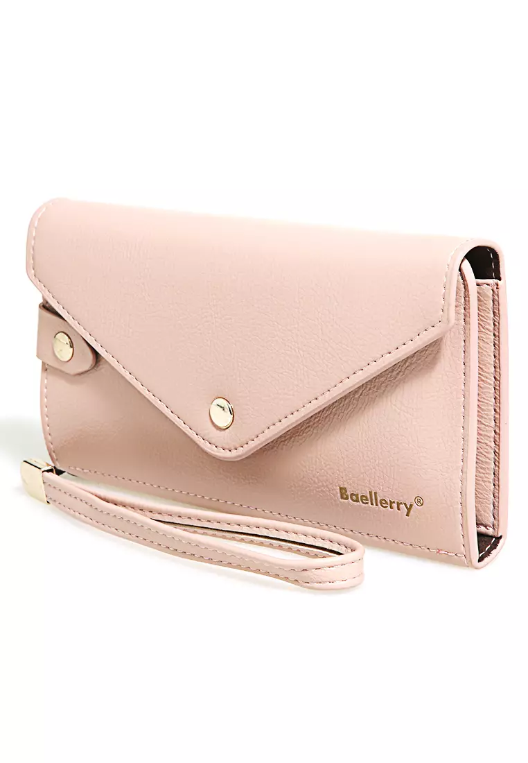 Clutch Wallet Dompet Wanita Model Panjang Handphone Slot Material Leather ORIGINAL