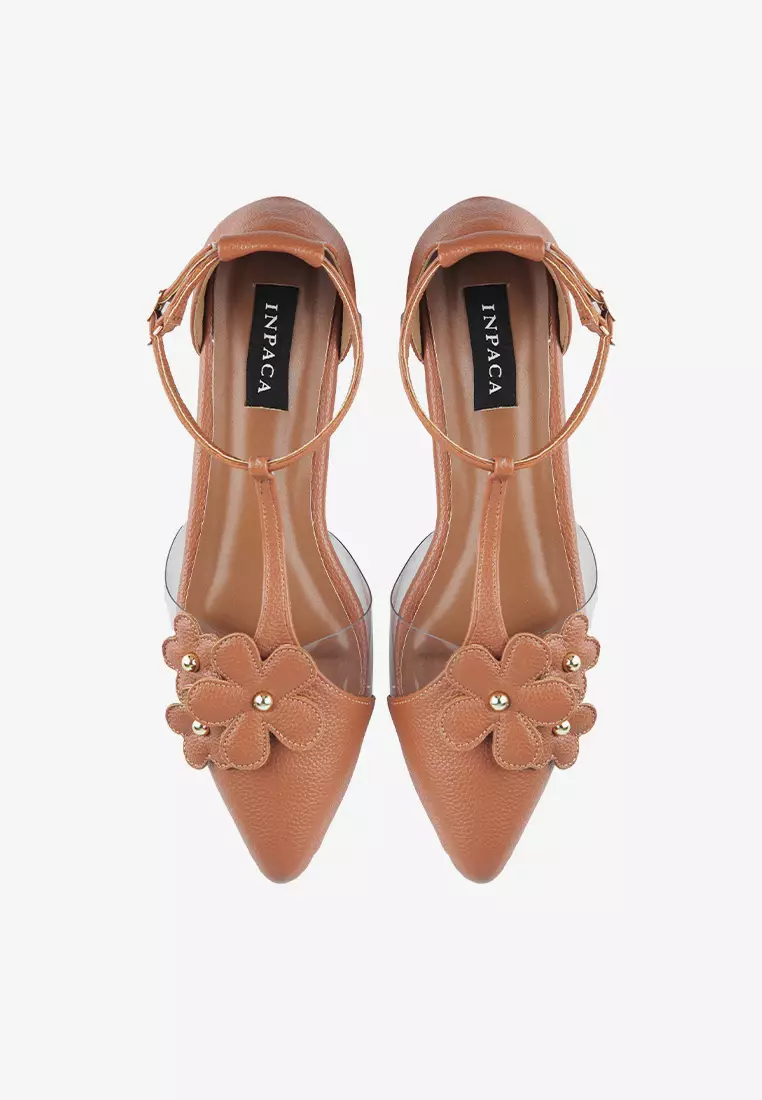 INPACA Artemish Flatshoes Sepatu Flat Wanita Sepatu Kerja Flat Metallic