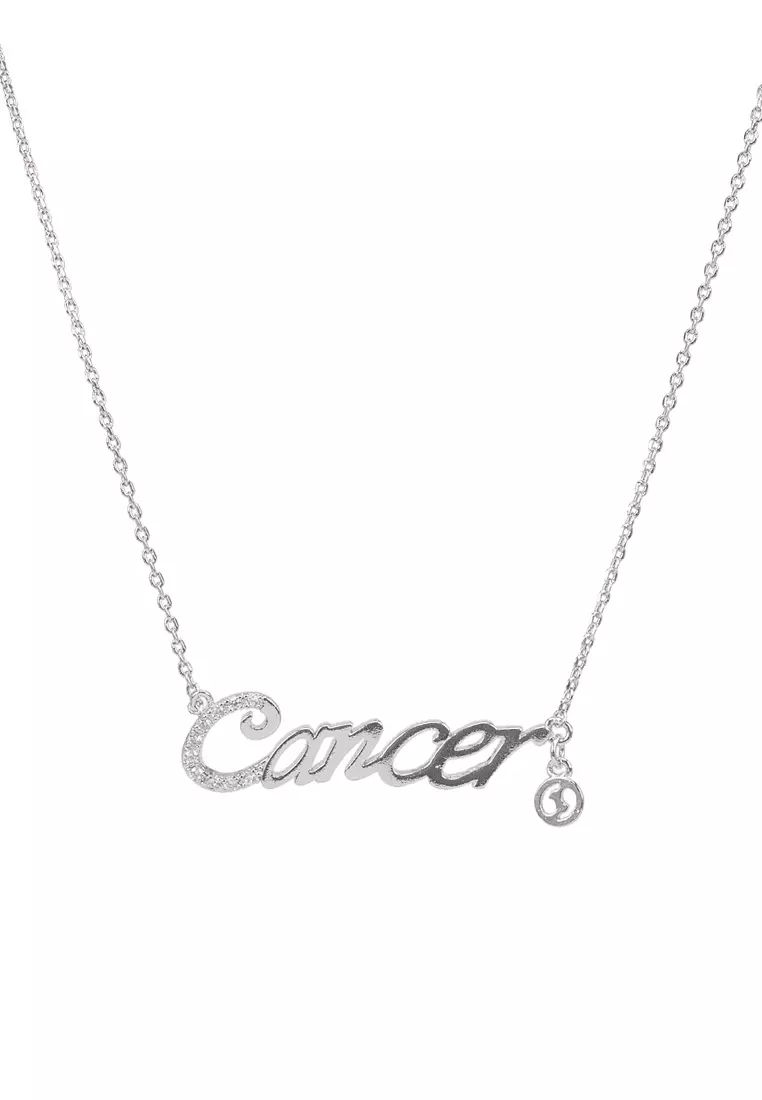 Celestial Personalised Zodiac Necklace -  Cancer