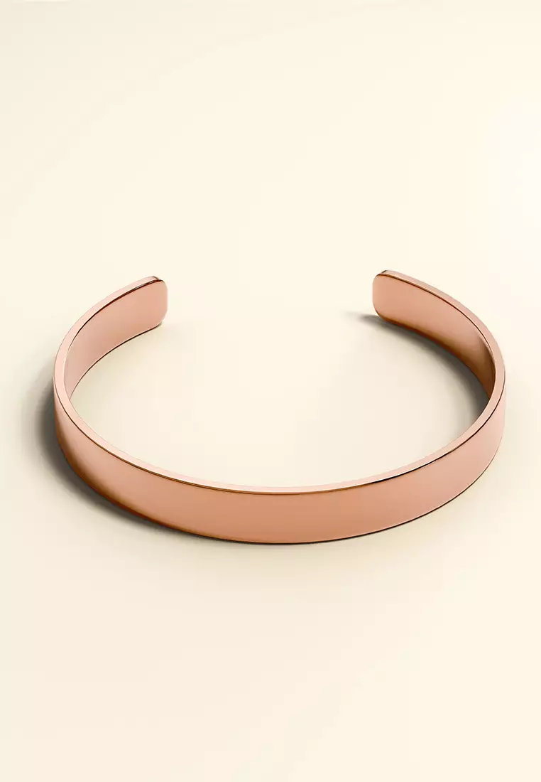 Avenue Classic Cuff Bangle Rose Gold