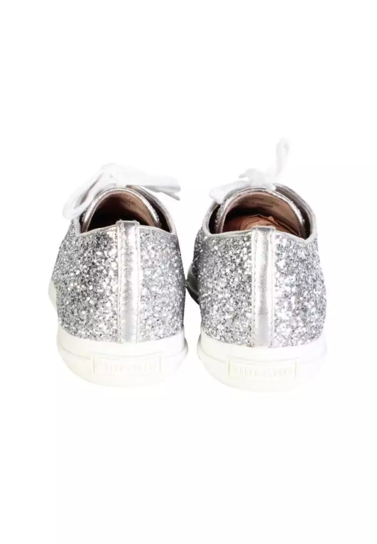 Glitter sales silver sneakers
