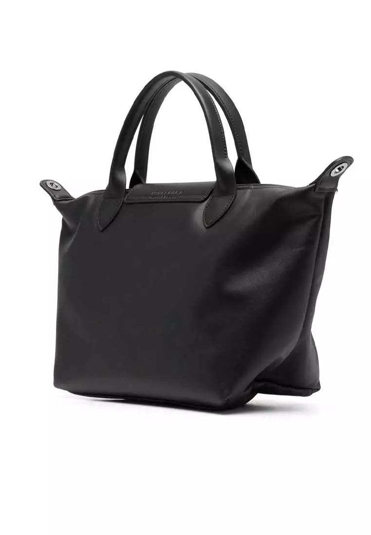 Le Pliage Extra S Leather Handbag Black L1512987