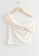 & Other Stories white Cropped One-Shoulder Top B14A8AA090750CGS_4