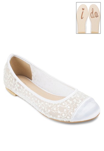 Occasizalora時尚購物網的koumi koumion 鉤針蕾絲平底鞋, 女鞋, 鞋