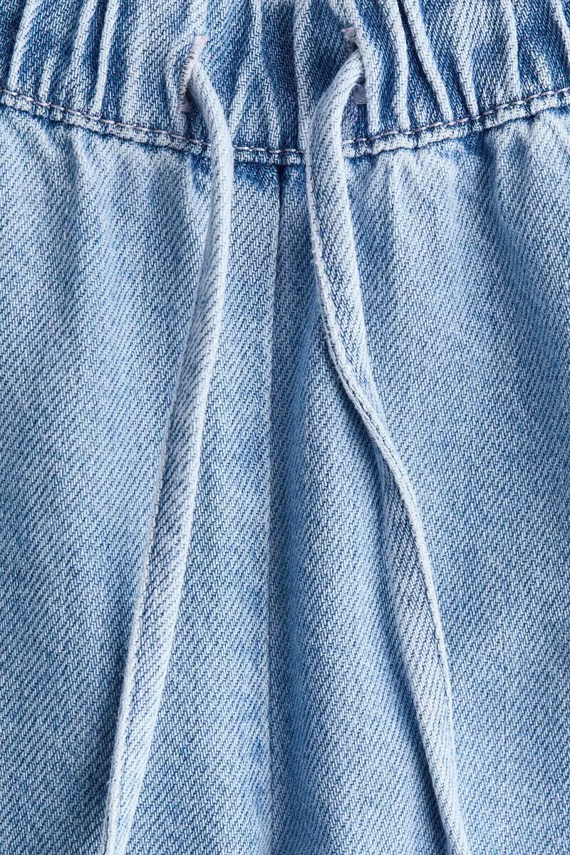 MAMA Denim drawstring trousers