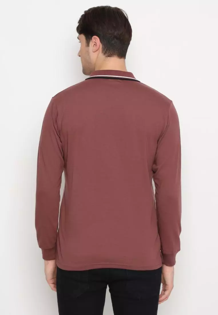 Matsuda Kaos Polo Shirt Lengan Panjang Pria Kerah Kasuga