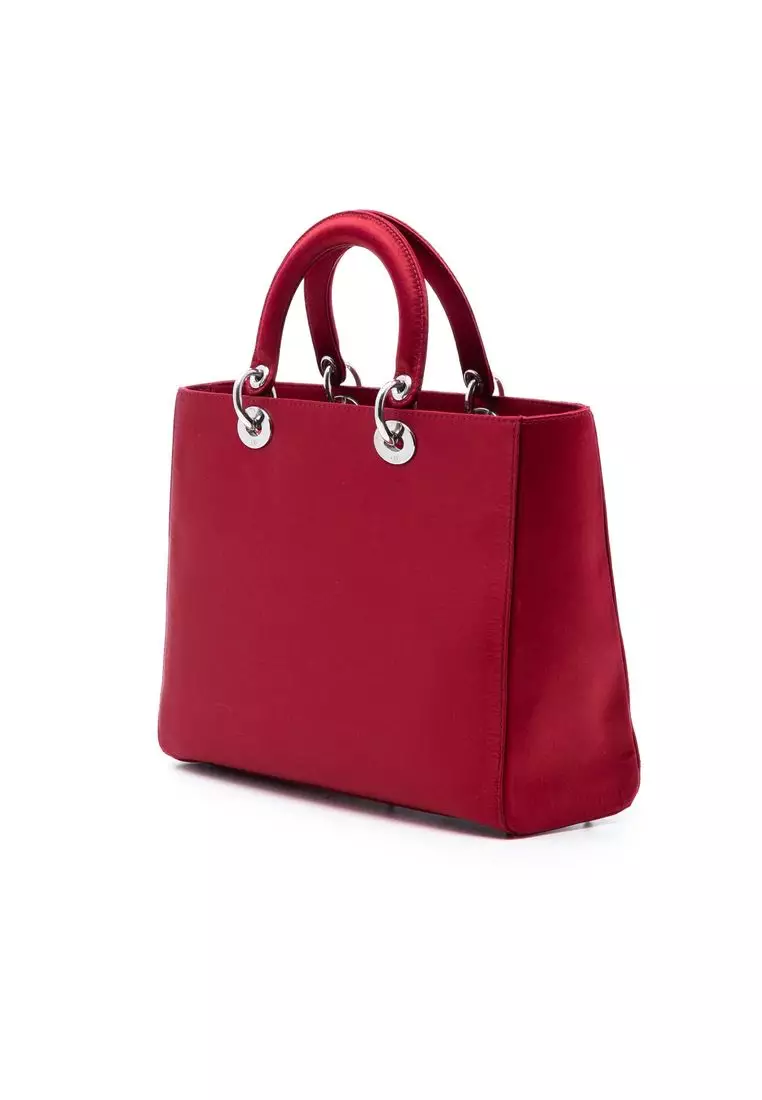 Pre-Loved Dior Large Satin Lady Dior