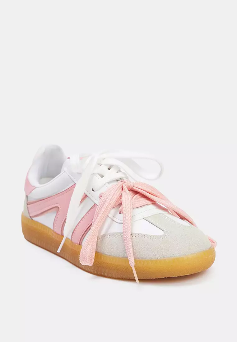 Retro Double Lace-Up Sneakers