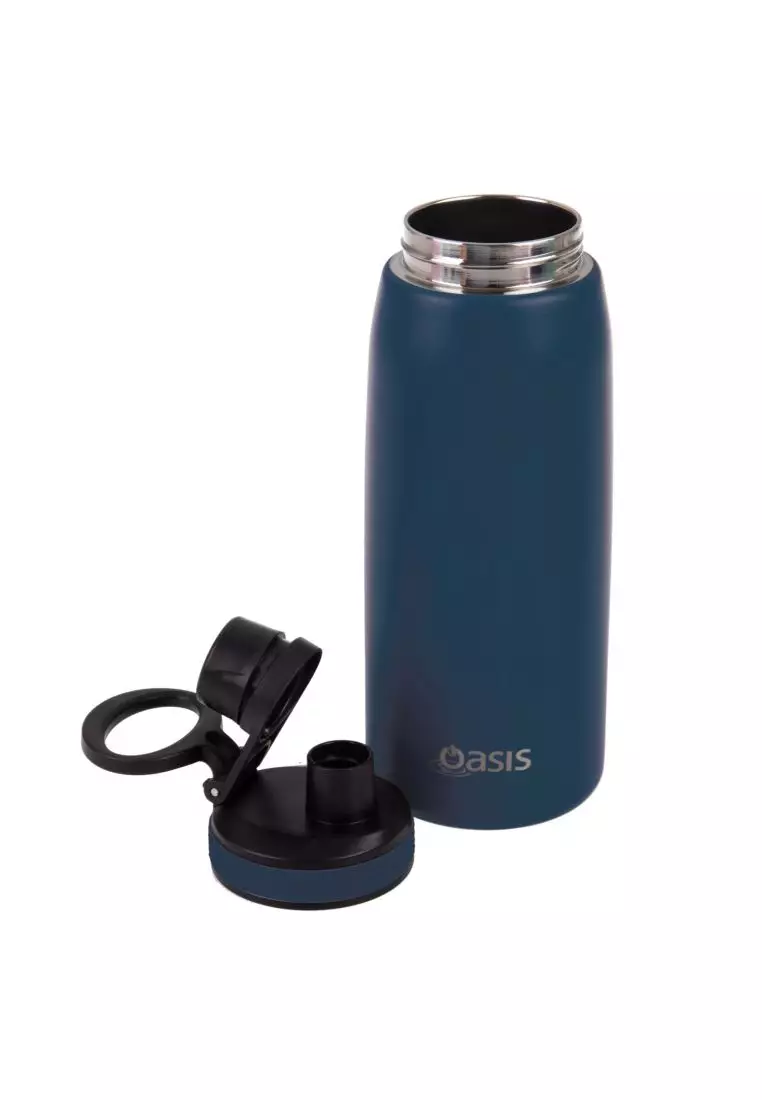 Oasis Stainless Steel Insulated Sports Water Bottle with Screw Cap 780ML - Navy
