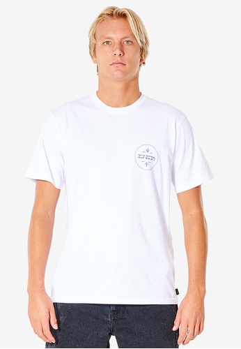 Rip Curl white Rays And Tubed Tee 5FF4AAAAD57372GS_1