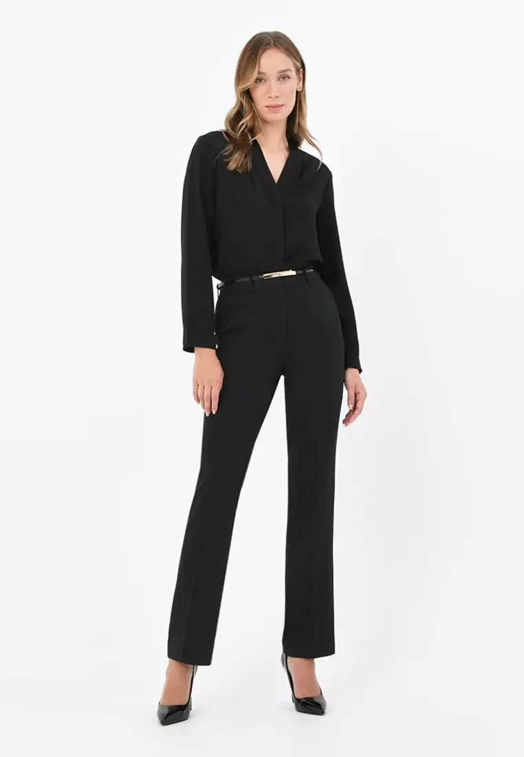 Priscila Mid Rise Cigarette Trousers