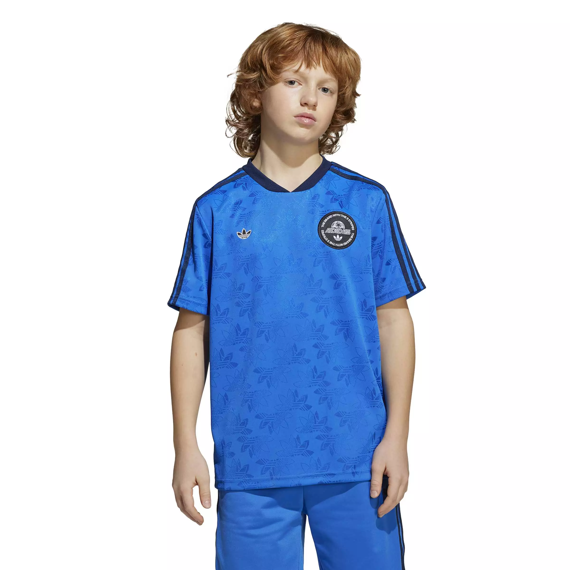 ADIDAS Football T-Shirt Kids JV7681 - Jersey Anak (Biru)