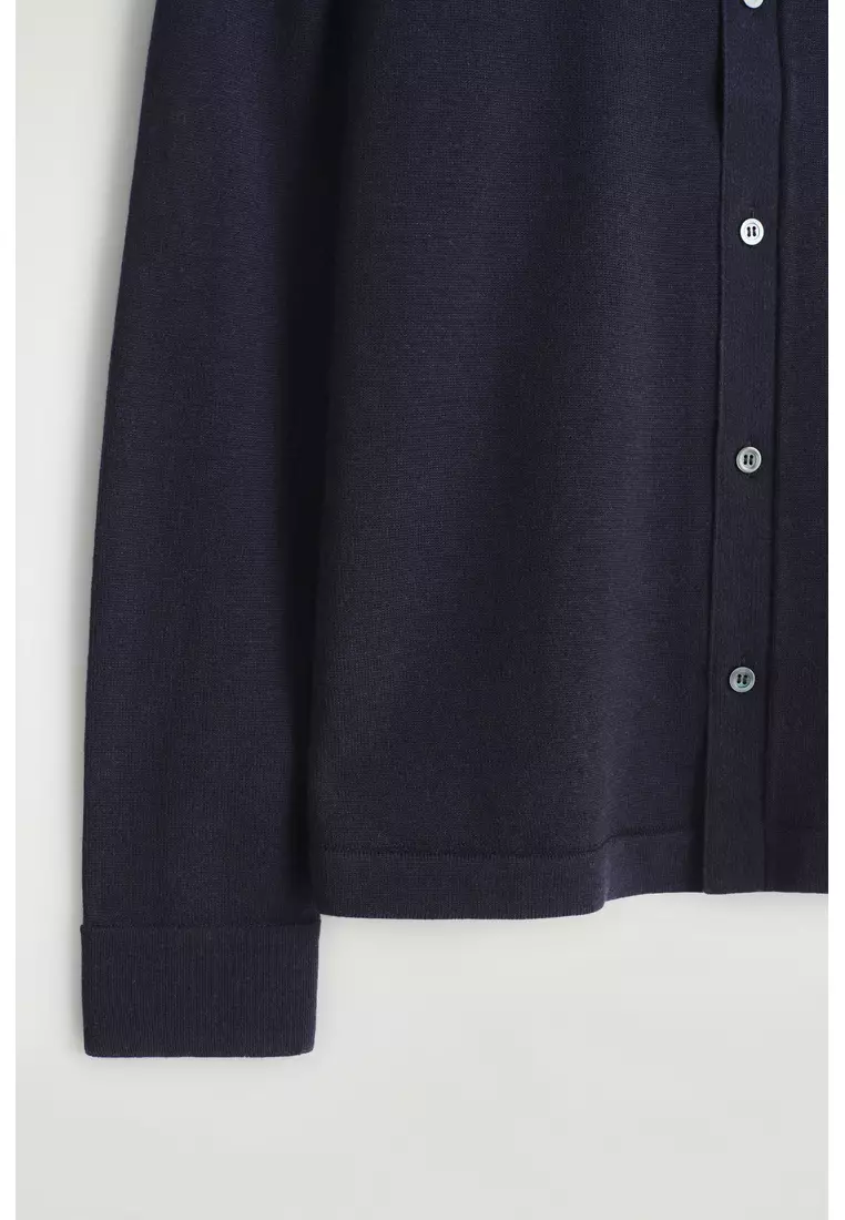 KNITTED MERINO WOOL SHIRT