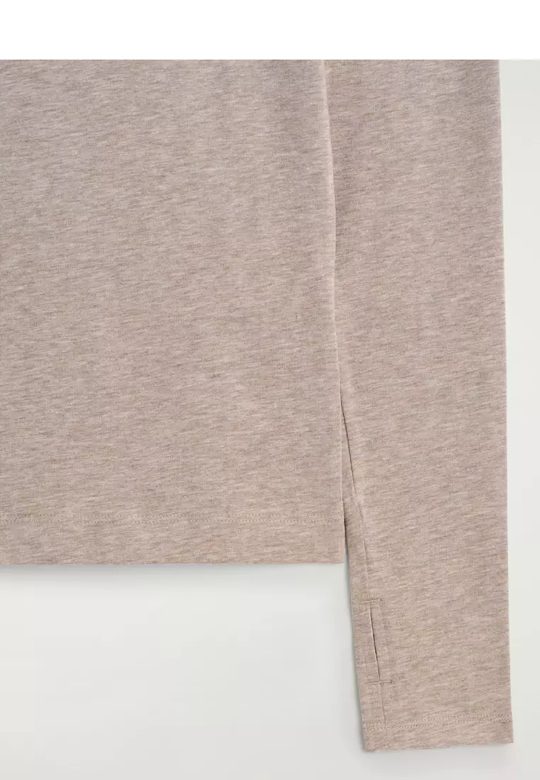 COTTON LONG-SLEEVED TOP