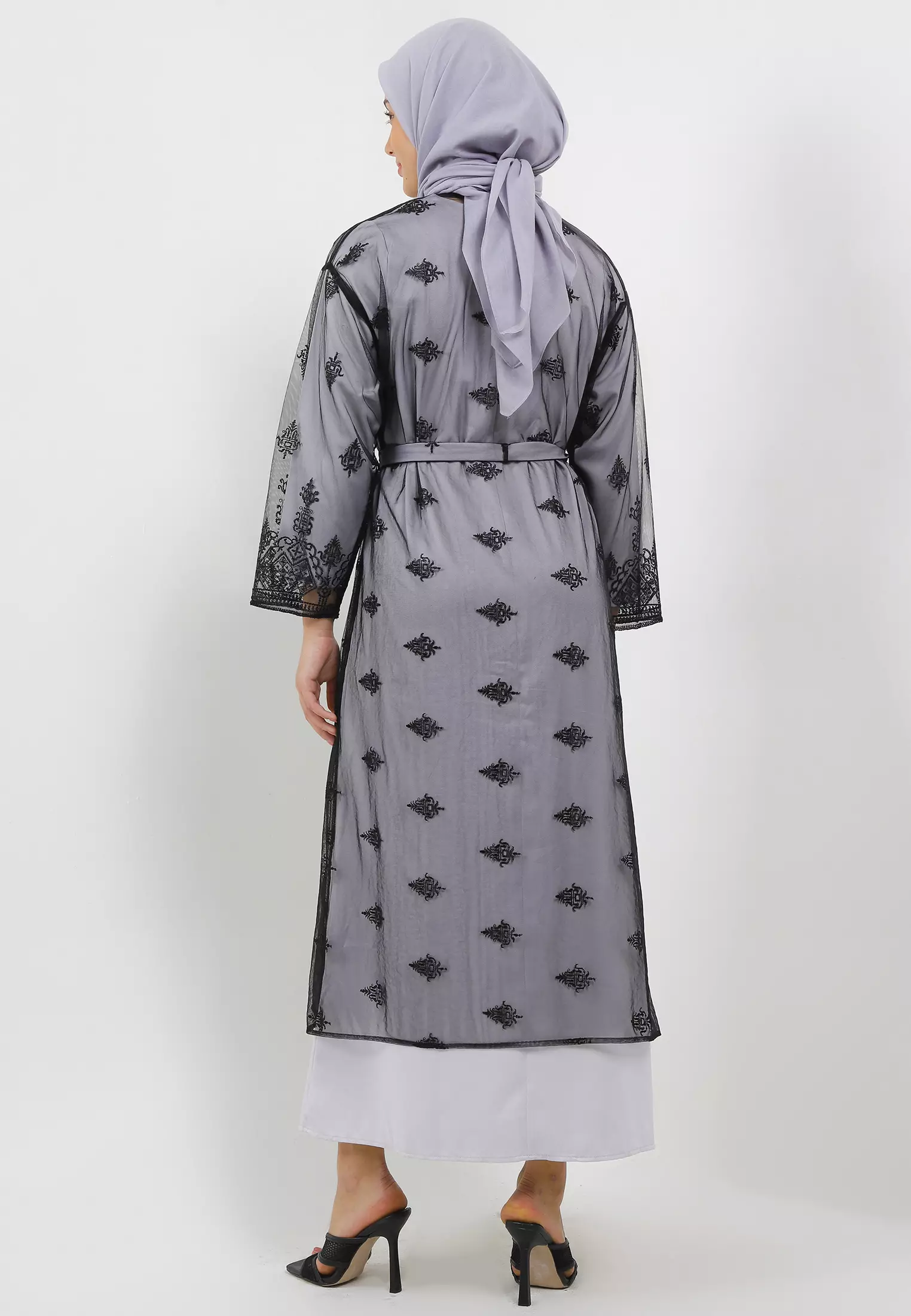MFMW Nurhaliza Dress Gamis Brukat Hitam