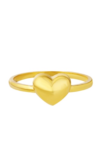 TOMEI TOMEI Heart Ring, Yellow Gold 916 D9375AC72D0857GS_1
