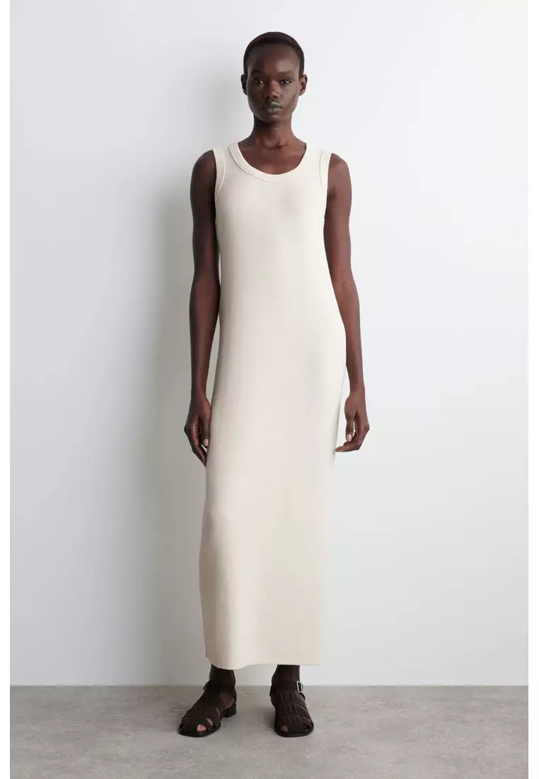 Buy COS COTTON-SILK TANK DRESS Online | ZALORA Malaysia