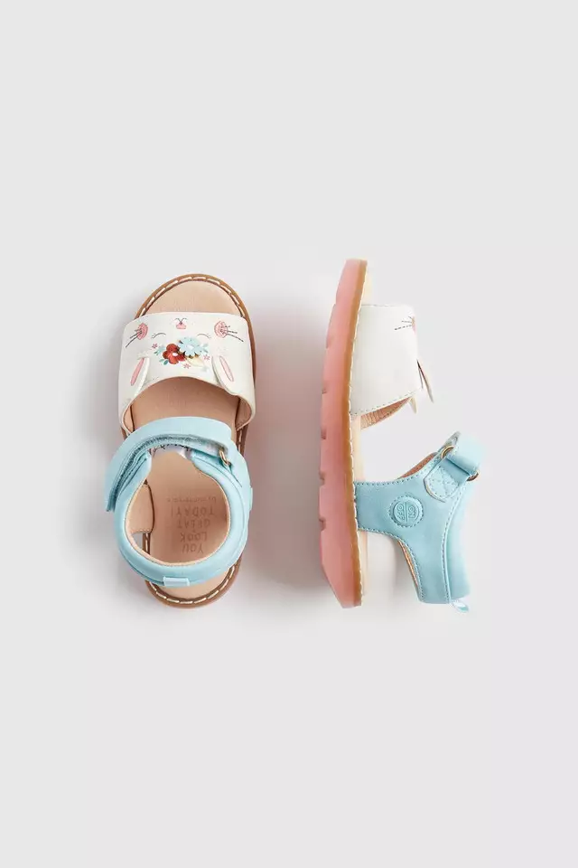 Mothercare Light-Up Bunny - Sepatu Sandal Anak Perempuan (Biru)