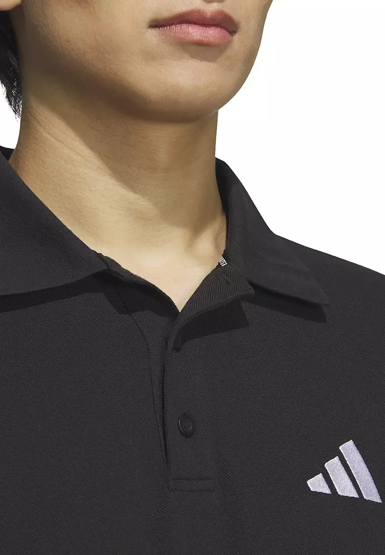 Essentials Plus Loose Fit Small Logo Short Sleeve Polo Shirt