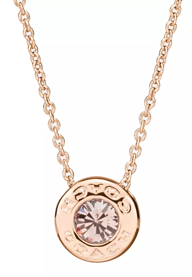 安心の国内発送♪可愛い☆COACH☆ Open Circle Stone Necklace COACH® Outlet | Open Circle Stone Necklace