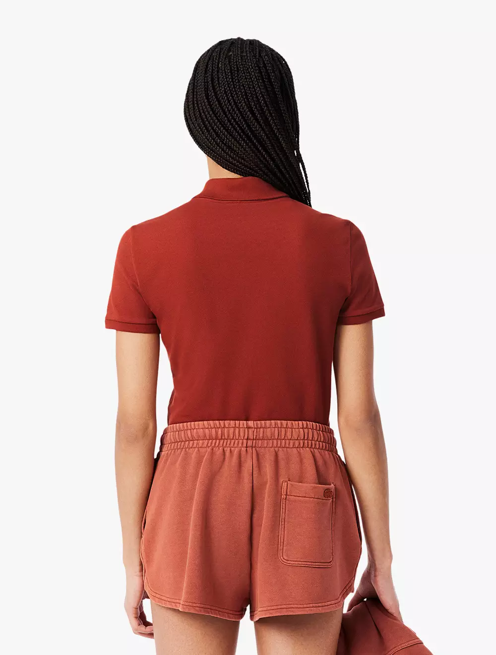 L.12.D Slim Fit Stretch Mini Piqué Polo Shirt - Brown