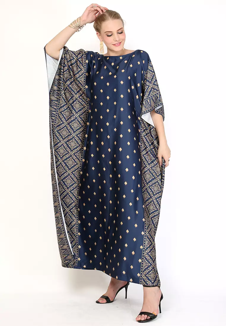 Kanzi Exclusive Short Sleeve Songket Kaftan
