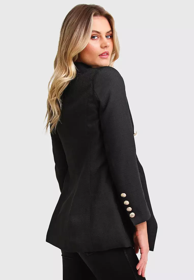 Princess Polina Textured Weave Blazer
