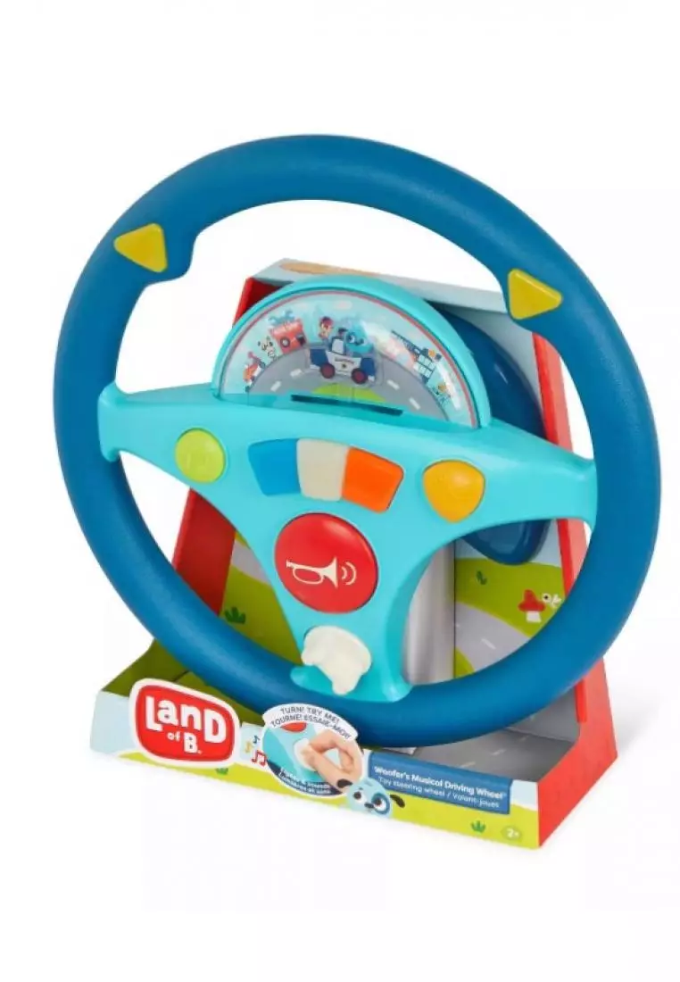 B. Toys Woofer s Musical Driving Steering Wheel Toy 2 Years