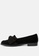 London Rag black Black Velvet Loafers with Bow SH1775 C9B87SH46F7AEFGS_3