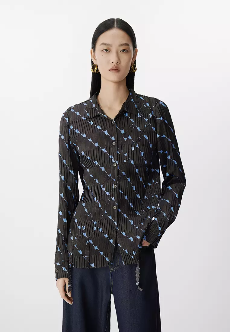 Slim long-sleeved shirt