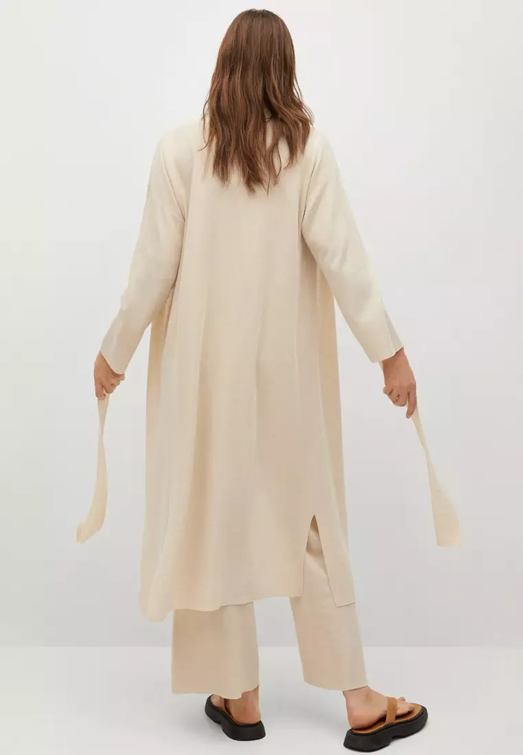 Knitted Cardigan With Belt