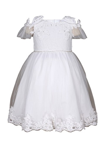 white toddler dress