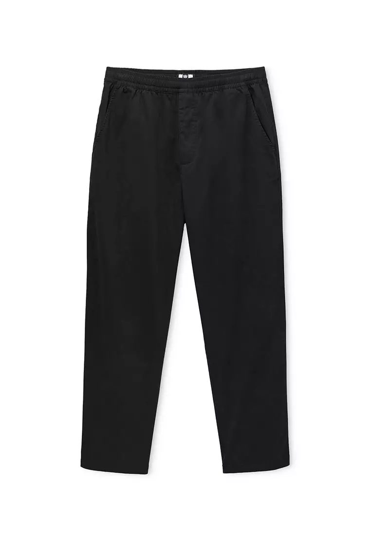 MENS BLACK BAHRIL EASY COTTON PANT