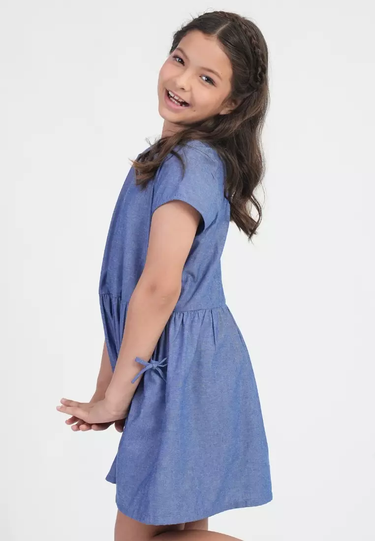 Treehouse Girls Paige Bow-Pocket Girl's Dress