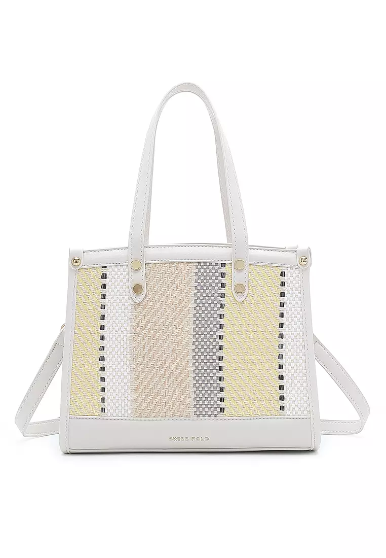 White outlet straw bag