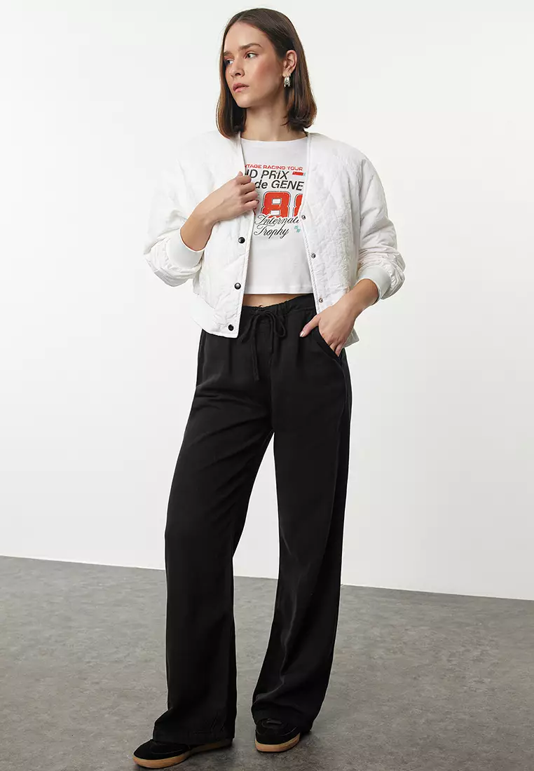 Lyocell High Waist Pants