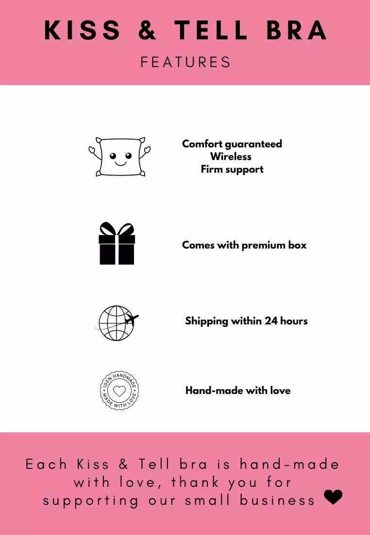 Daisy Seamless Wireless Paded Push Up Bra in Black