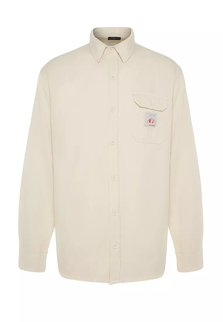 Label Appliqued Shirt